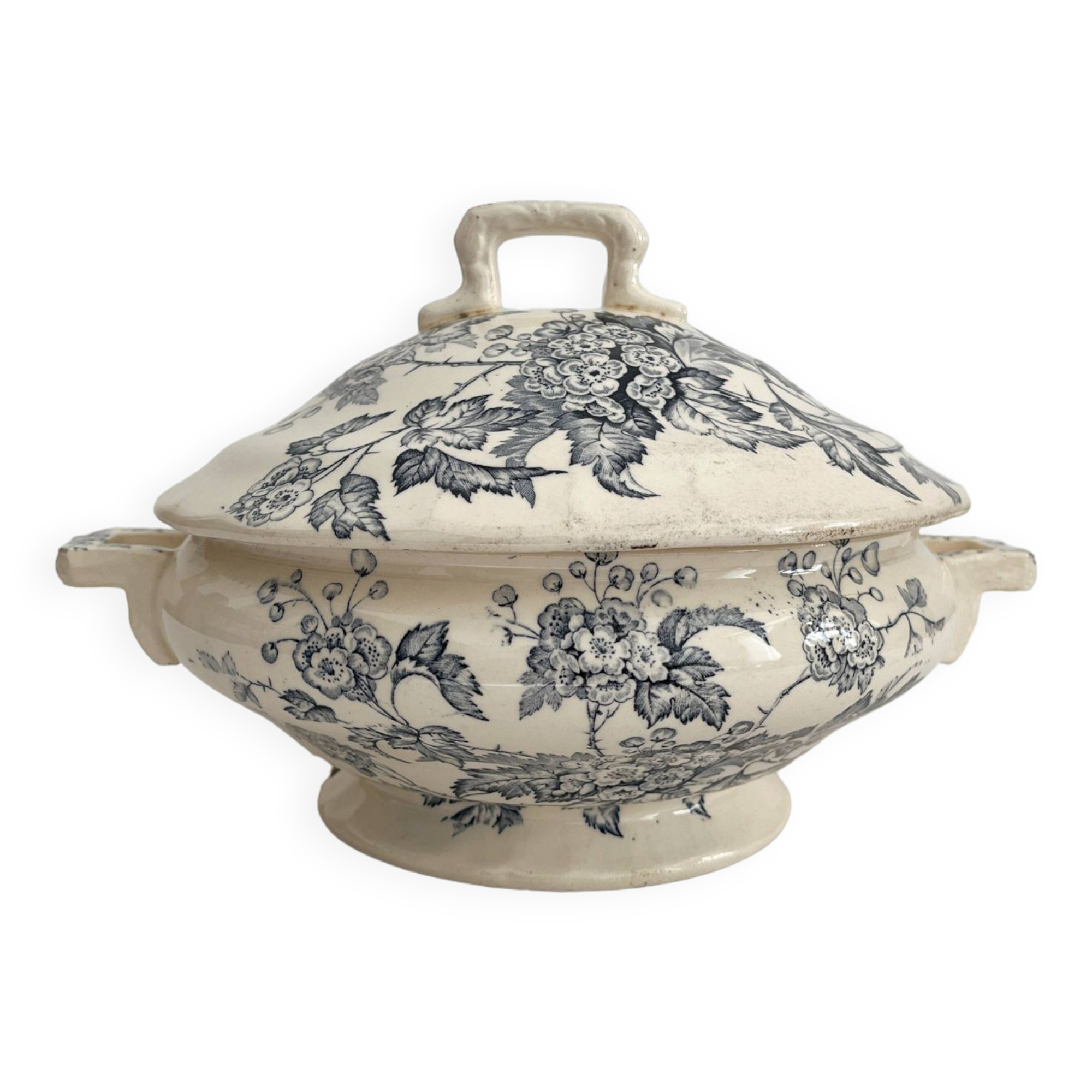 "Hawthorn" ironstone tureen, Longchamp pottery