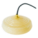 Clichy glass suspension, Yellow, 1930 - 21.5 x 8.5 cm