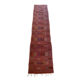 Tapis de couloir berbère en laine tissé main