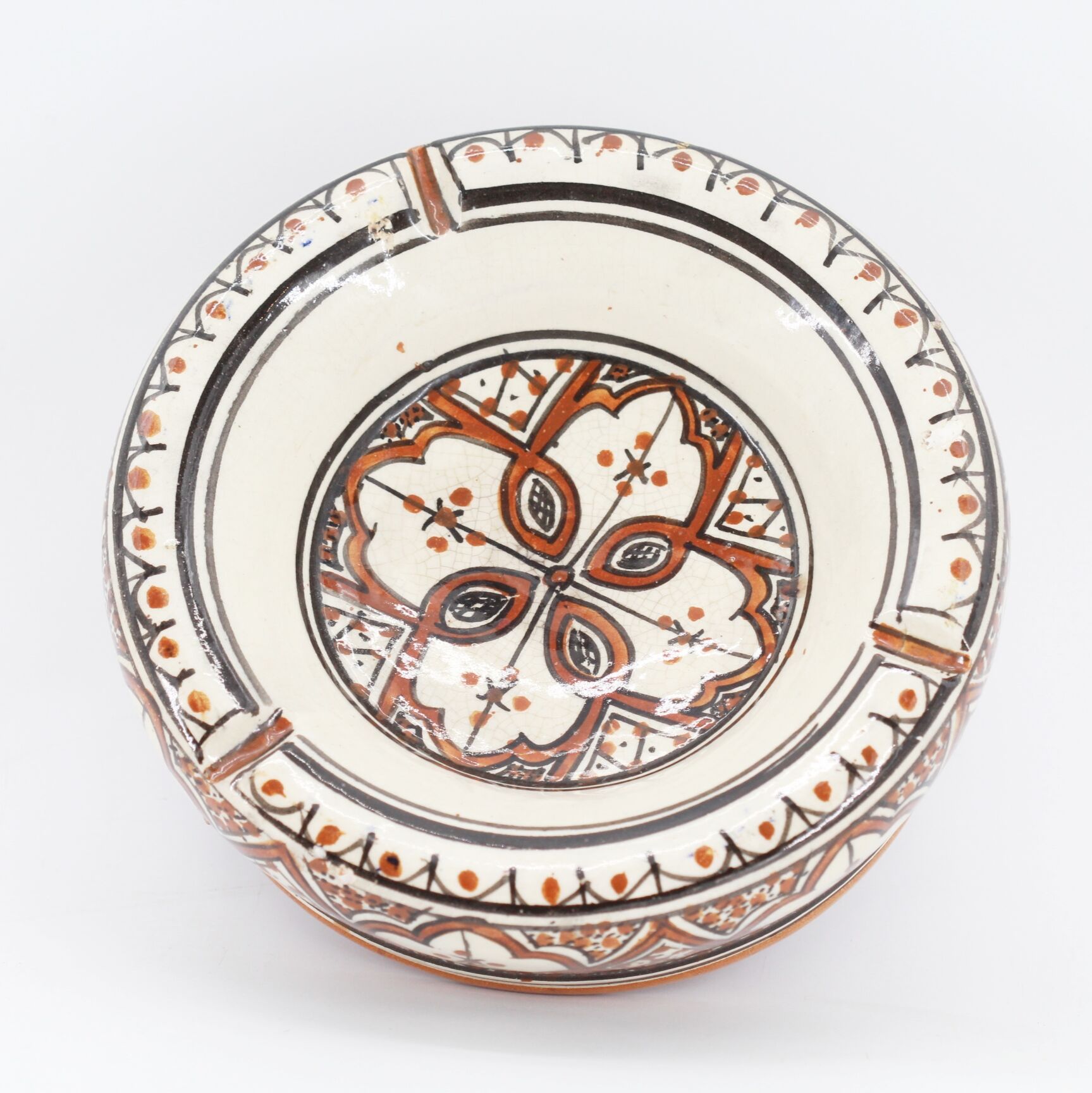 Former Moroccan ceramic ashtray