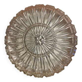Antique ceiling light wall lamp luxalp n220 molded glass + vintage metal support