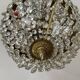 Old ceiling lamp basket in bronze and grapevines