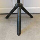 Bistro table with steel base from the 70s/80s