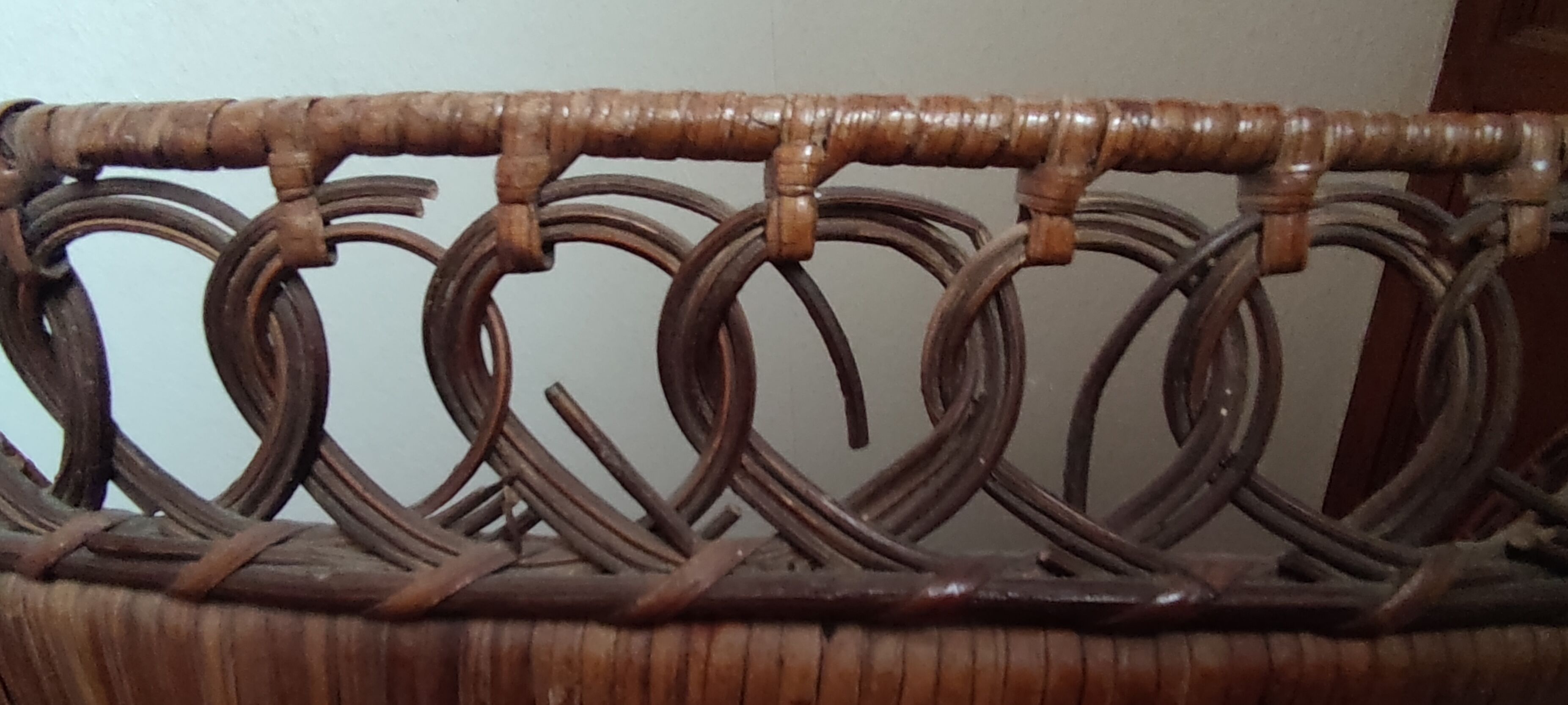 Large Armchair Peacock Emmanuelle/vintage rattan