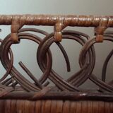 Large Armchair Peacock Emmanuelle/vintage rattan