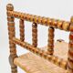 Classic vintage bobbin corner armchair