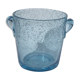 Biot blue bubble glass ice bucket