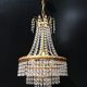 Lustre montgolfière à pampilles