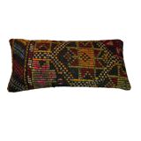 Vintage turkish kilim cushion cover , 30 x 60 cm