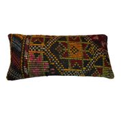 Vintage turkish kilim cushion cover , 30 x 60 cm