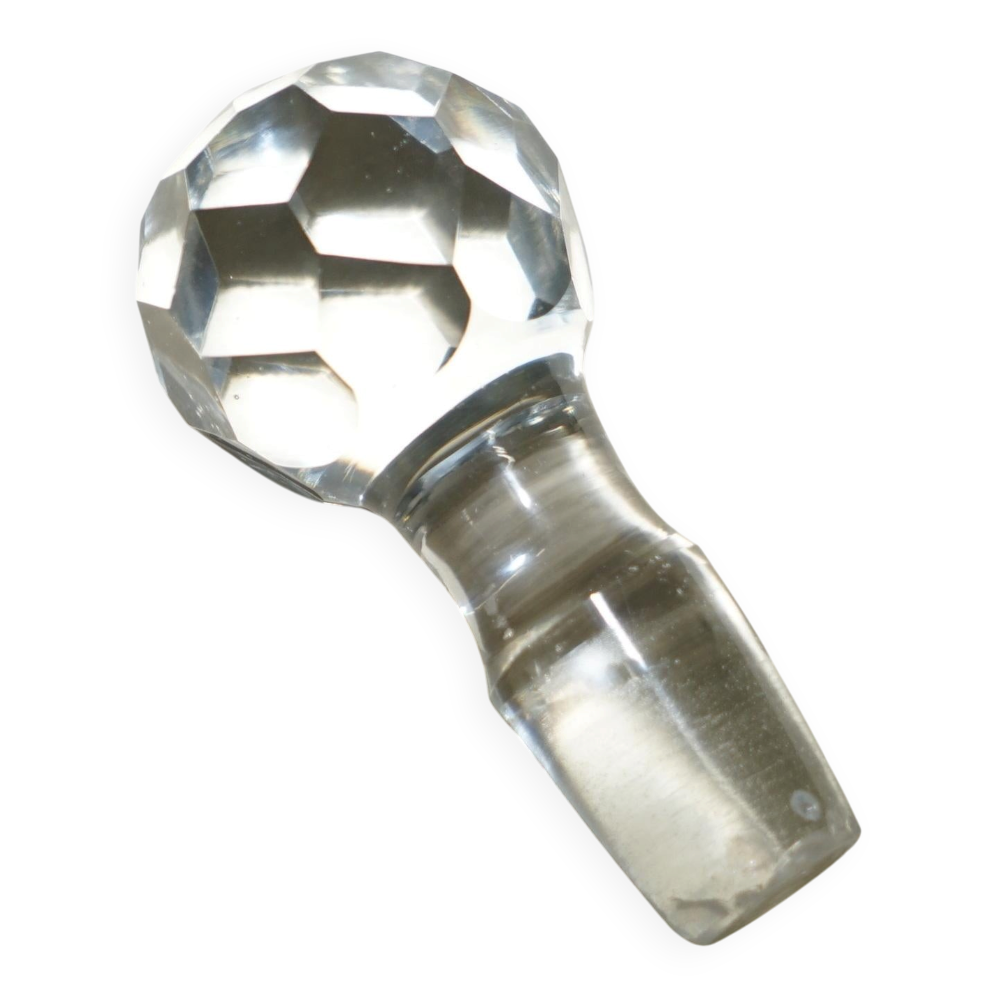 Antique Cut Crystal Carafe Sterling Madeira 1973