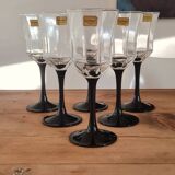 Set of 6 luminarc stemmed glasses