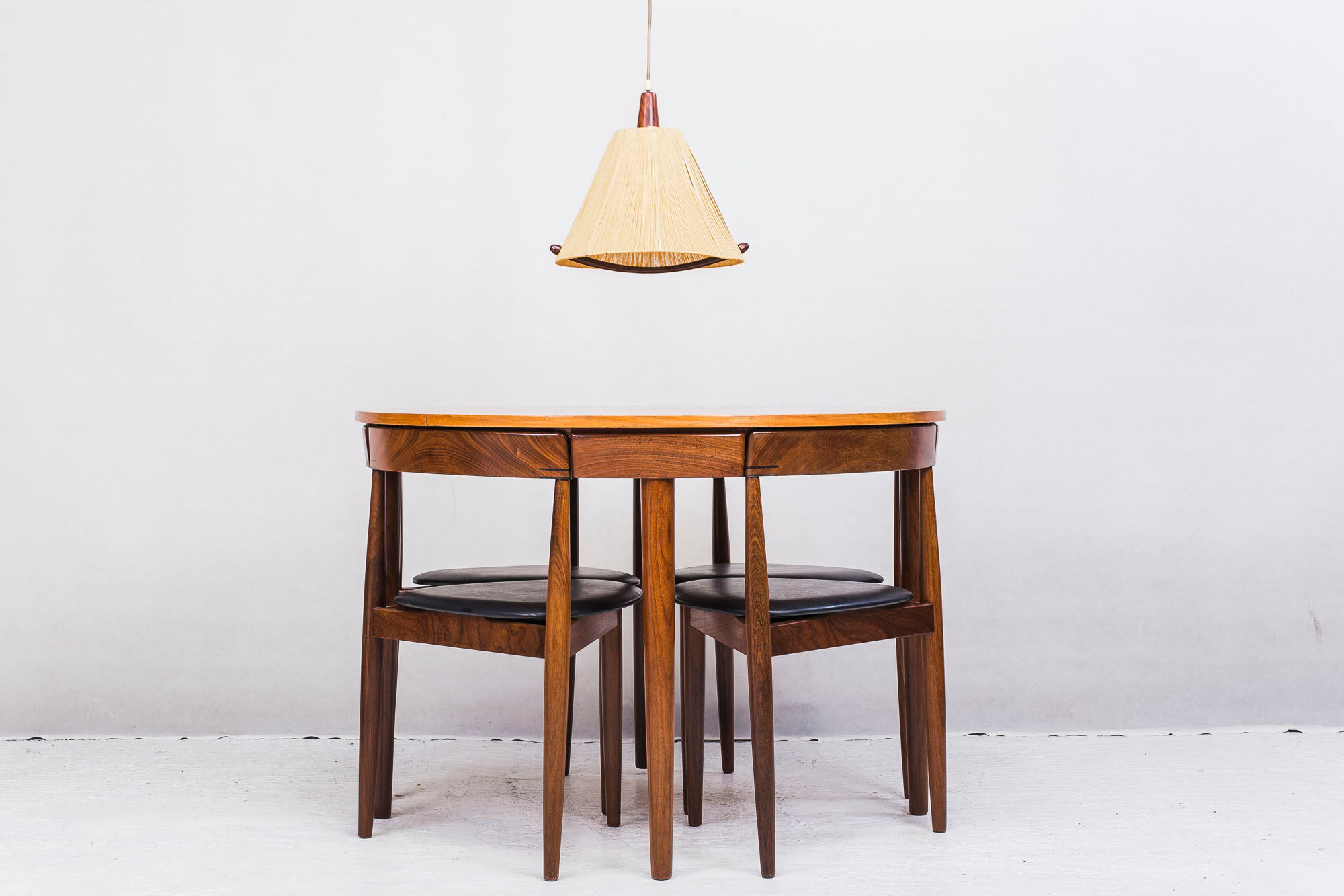 raffia pendant lamp from Temde, 1960s