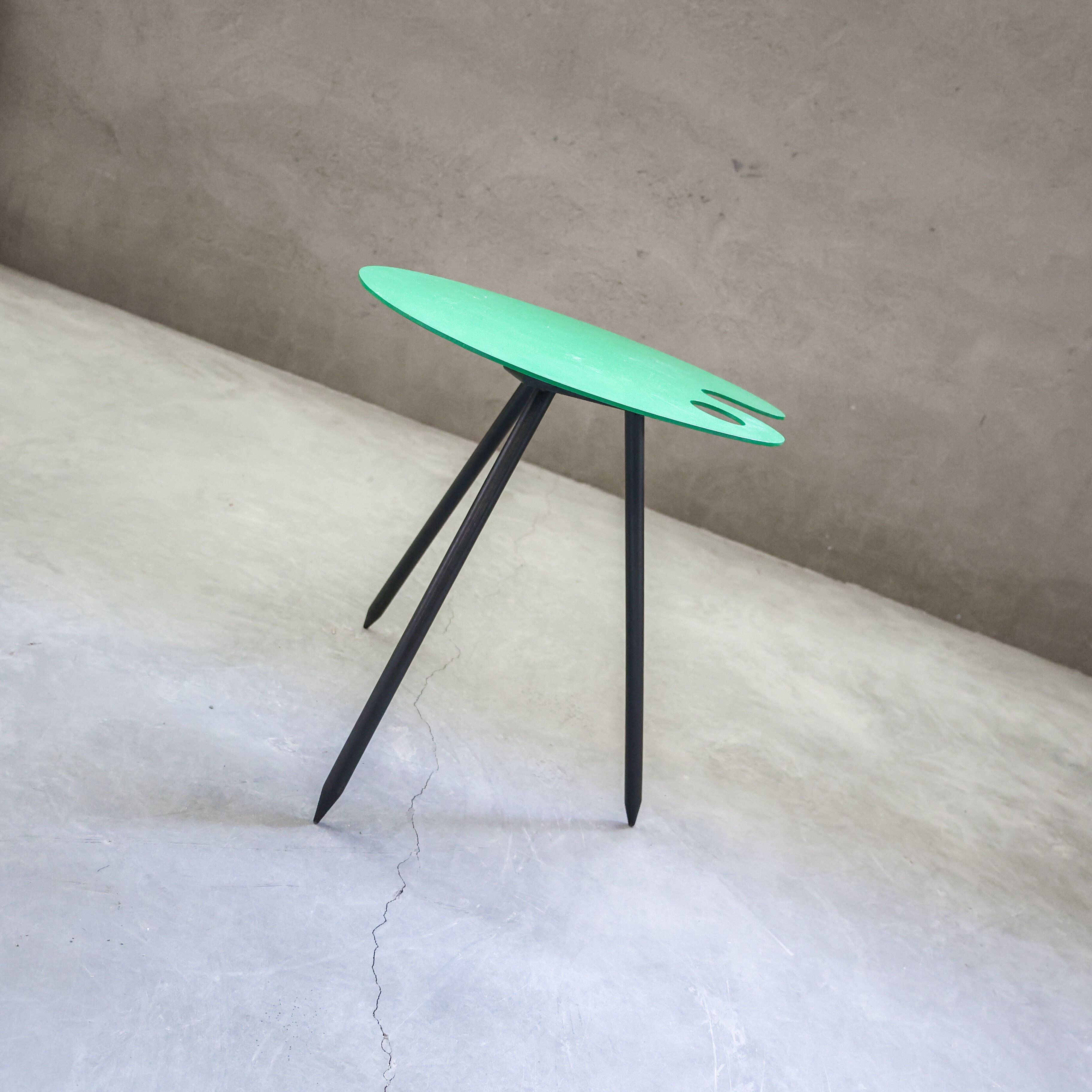 Side table by Lucien de Roeck for Bois Manu
