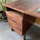 Bureau et sa chaise scandinave palissandre