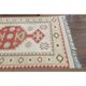 Vintage Turkish Oushak Handmade Wool Cotton Beige Area Rug 115x179