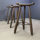 Mid century brutalist bar stools - set of 4, 1960s