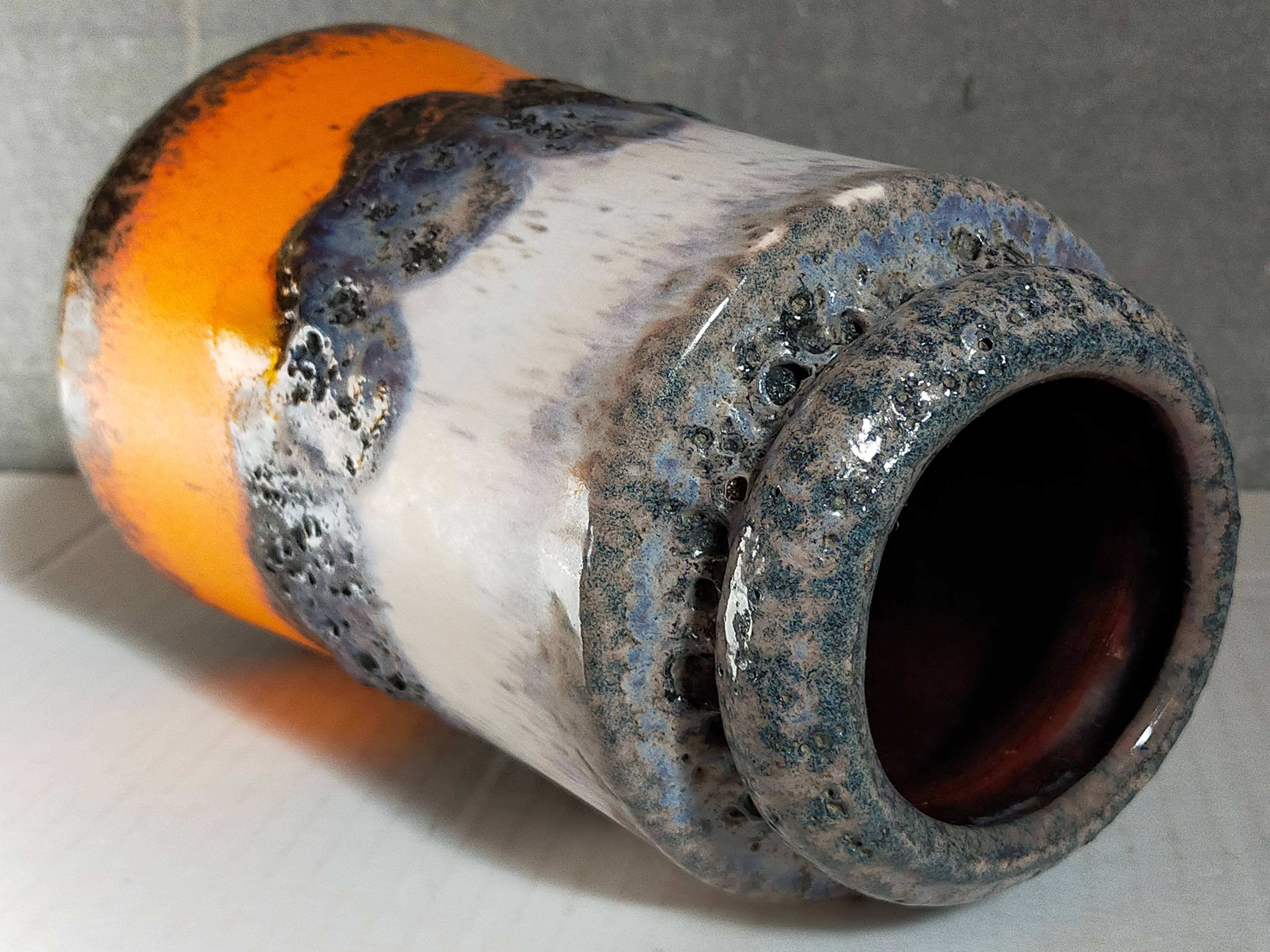 FAT LAVA vintage gray foam ceramic vase