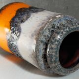 FAT LAVA vintage gray foam ceramic vase