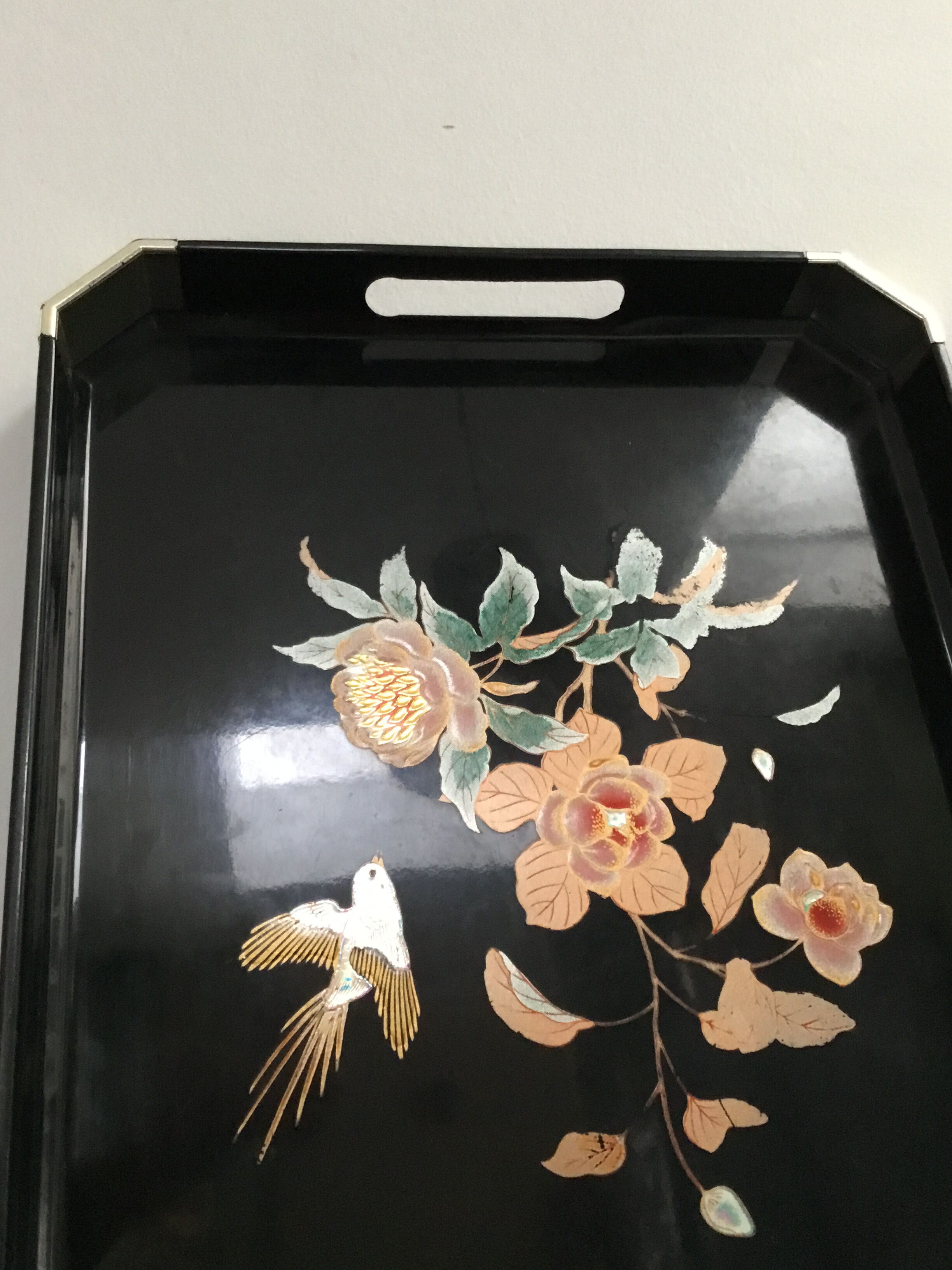 Japanese lacquered tray