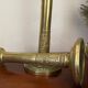 Pair of brass candle holders