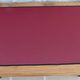 Antique desk with 2 drawers and burgundy faux leather top - Very good condition -