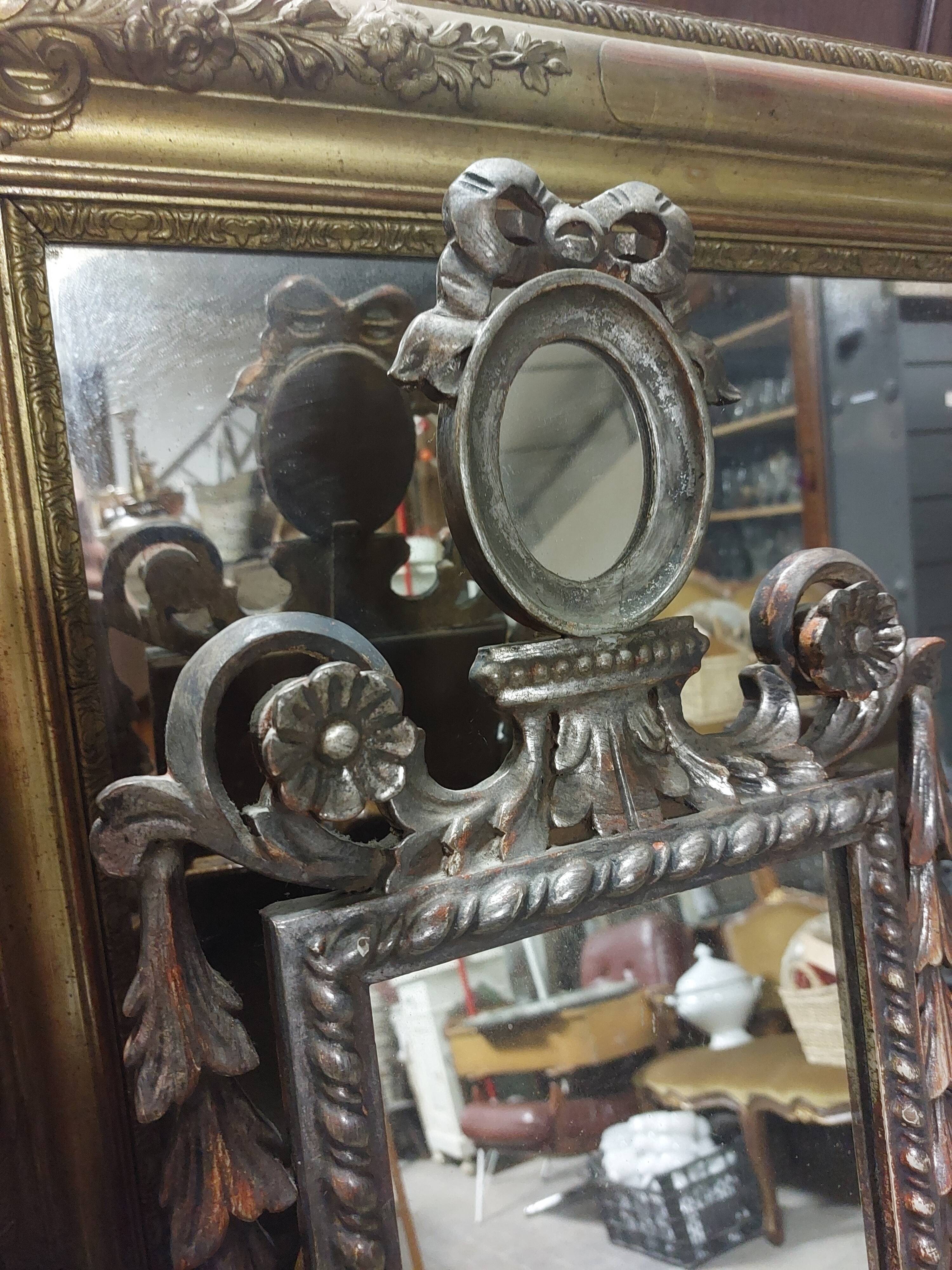 Louis XVI style mirror decorated in wood