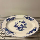 Antique oval Boch platter – “Grand Bouquet” decoration