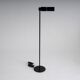 Lampe sur pied Haloprofil 878HR par Viktor Frauenknecht pour Swiss Lamps en noir
