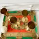 4 brass champagne flutes