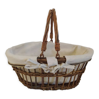 Vintage wicker basket