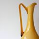 Vintage 1960s Portuguese Opaline Mustard Glass Jug