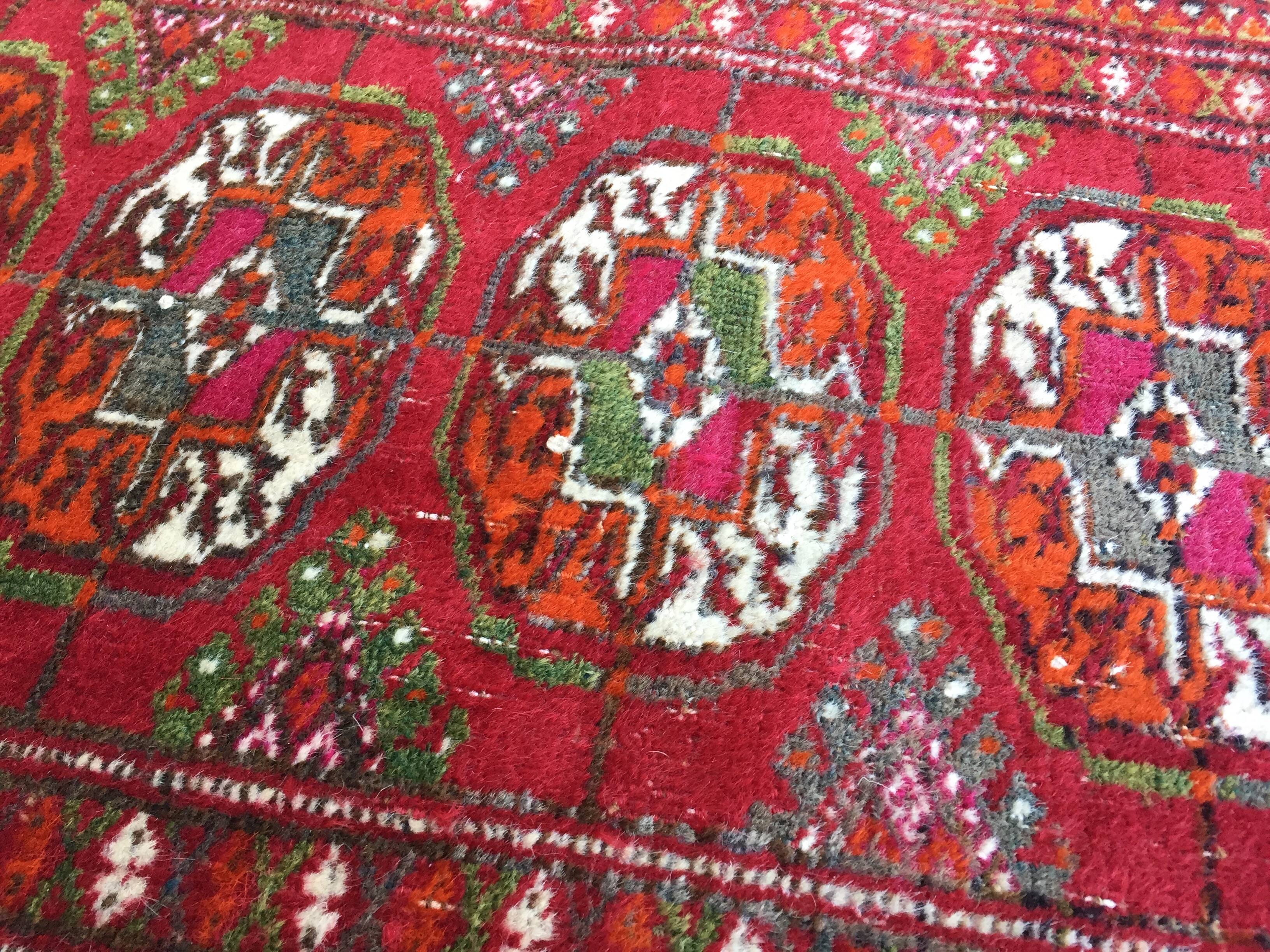 Vintage pure wool rug – 118 x 57cm