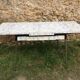Formica white marble effect table