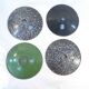 Set of 4 old lampshades in industrial enamelled sheet loft