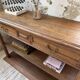 19th-century oak console table