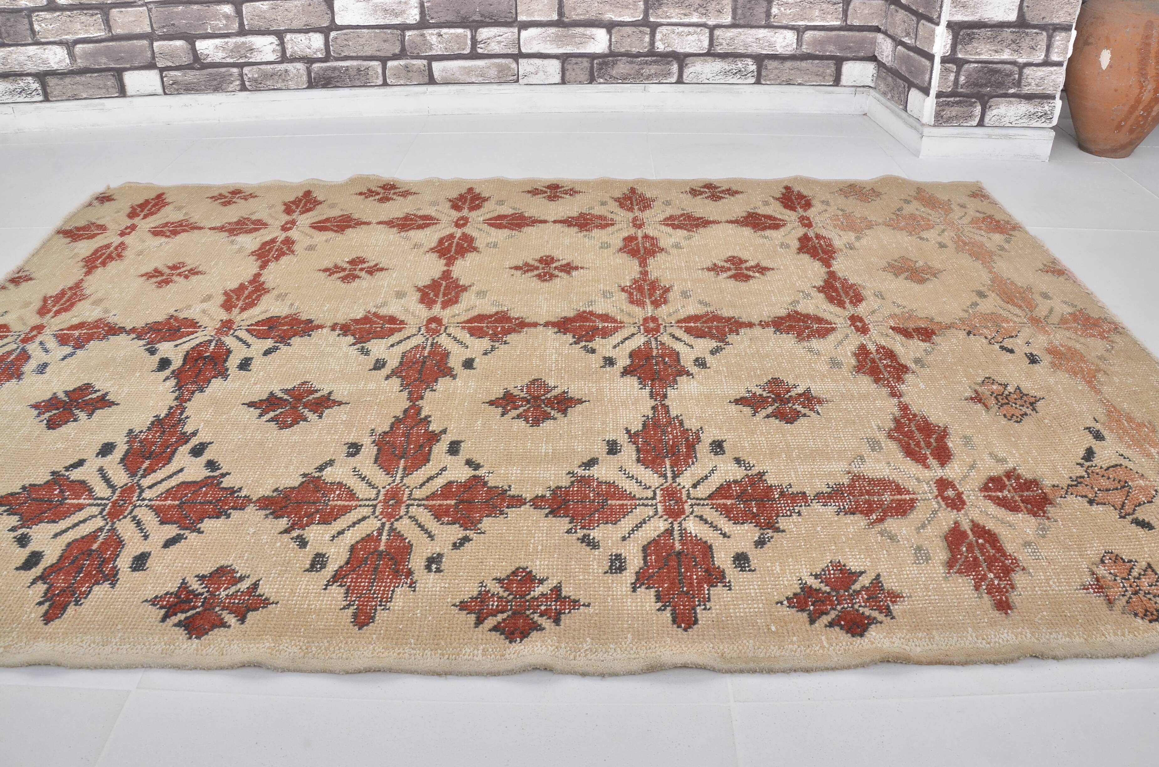 Red & Tan Anatolian Rug sku 2450.