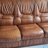 Leather sofa and walnut bramble