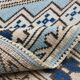 6x7 Navy Blue Cream Oriental Persian Rug, 178x225Cm