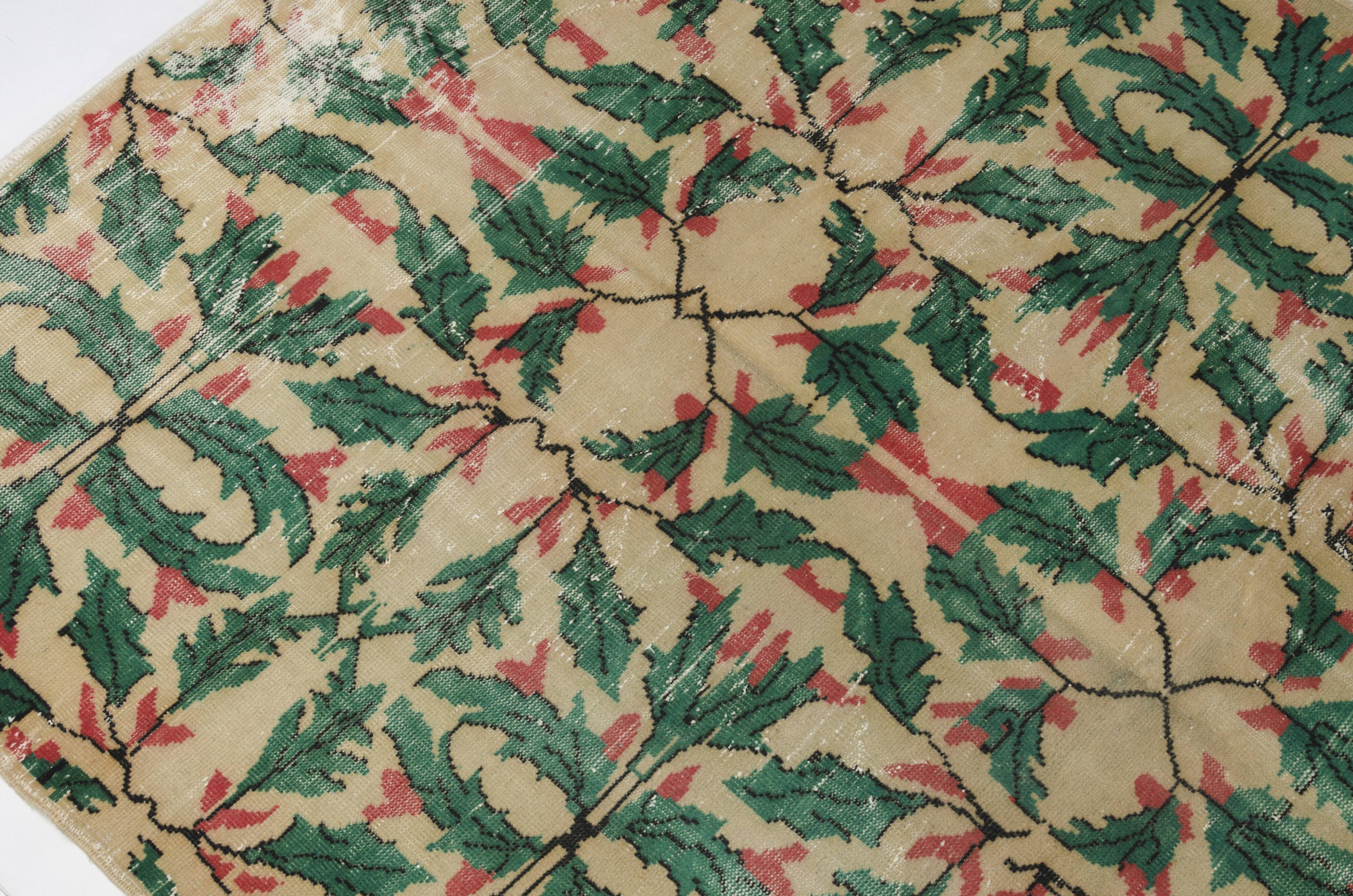 Oversize Oushak Vintage Turkish Rug sku 1102