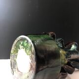 Vase with wavy handles in handcrafted Flemish stoneware