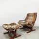 Vintage Siesta lounge chair & ottoman