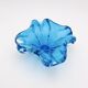 Flavio Poli Murano Crystal Sommerso Blue Turquoise Cup 17cm