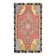 Vintage Turkish Oushak handmade wool cotton pink area rug 172x310
