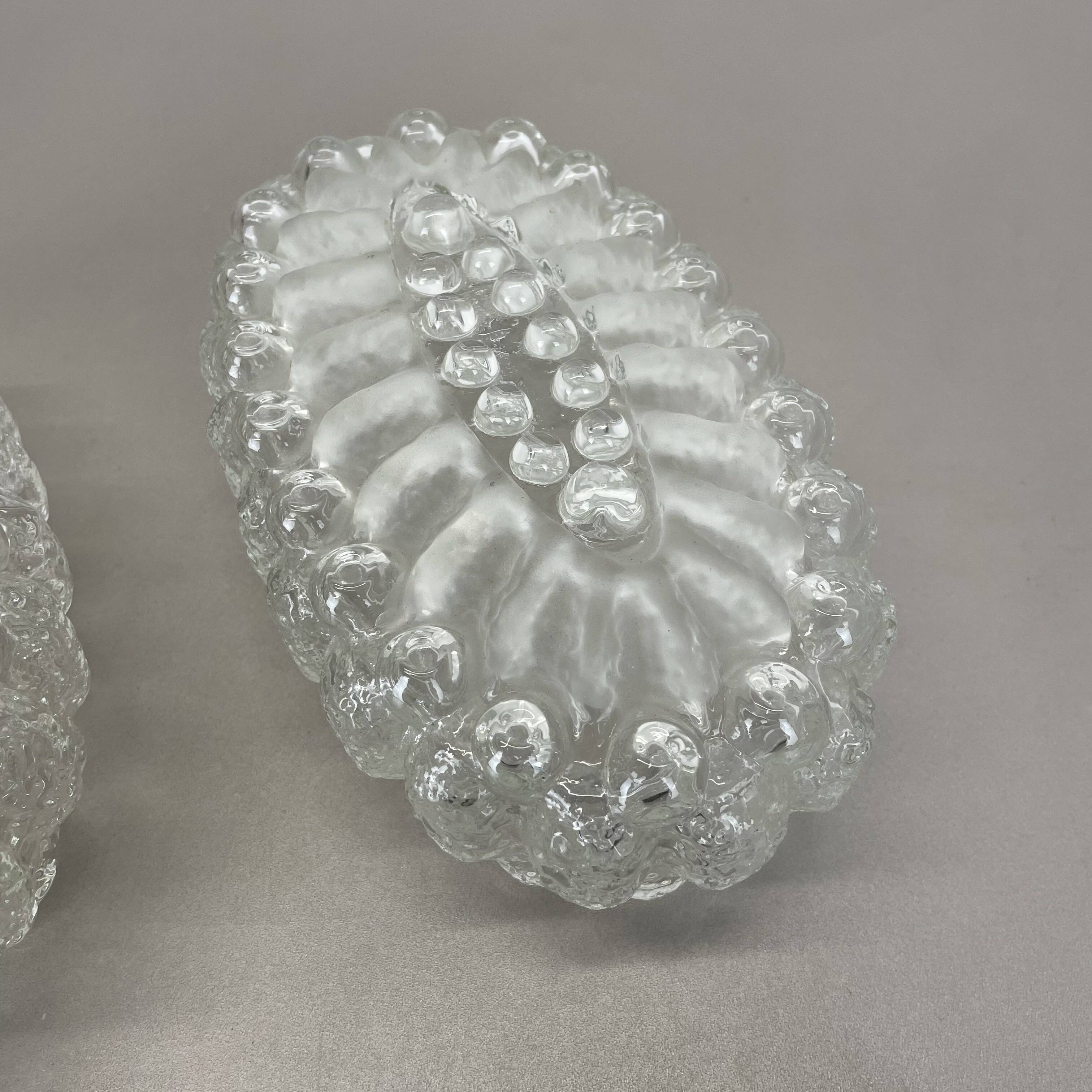 Set of Two 'BUBBLE' Glass Wall Lights in the Tynell Style, Germany, 1970s