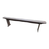 Patinated solid wood farm bench dpc 1122435