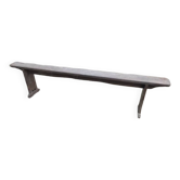 Banc de ferme bois massif patiné dpc 1122435