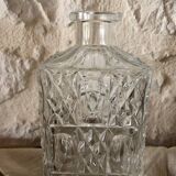 Large ornate glass carafe