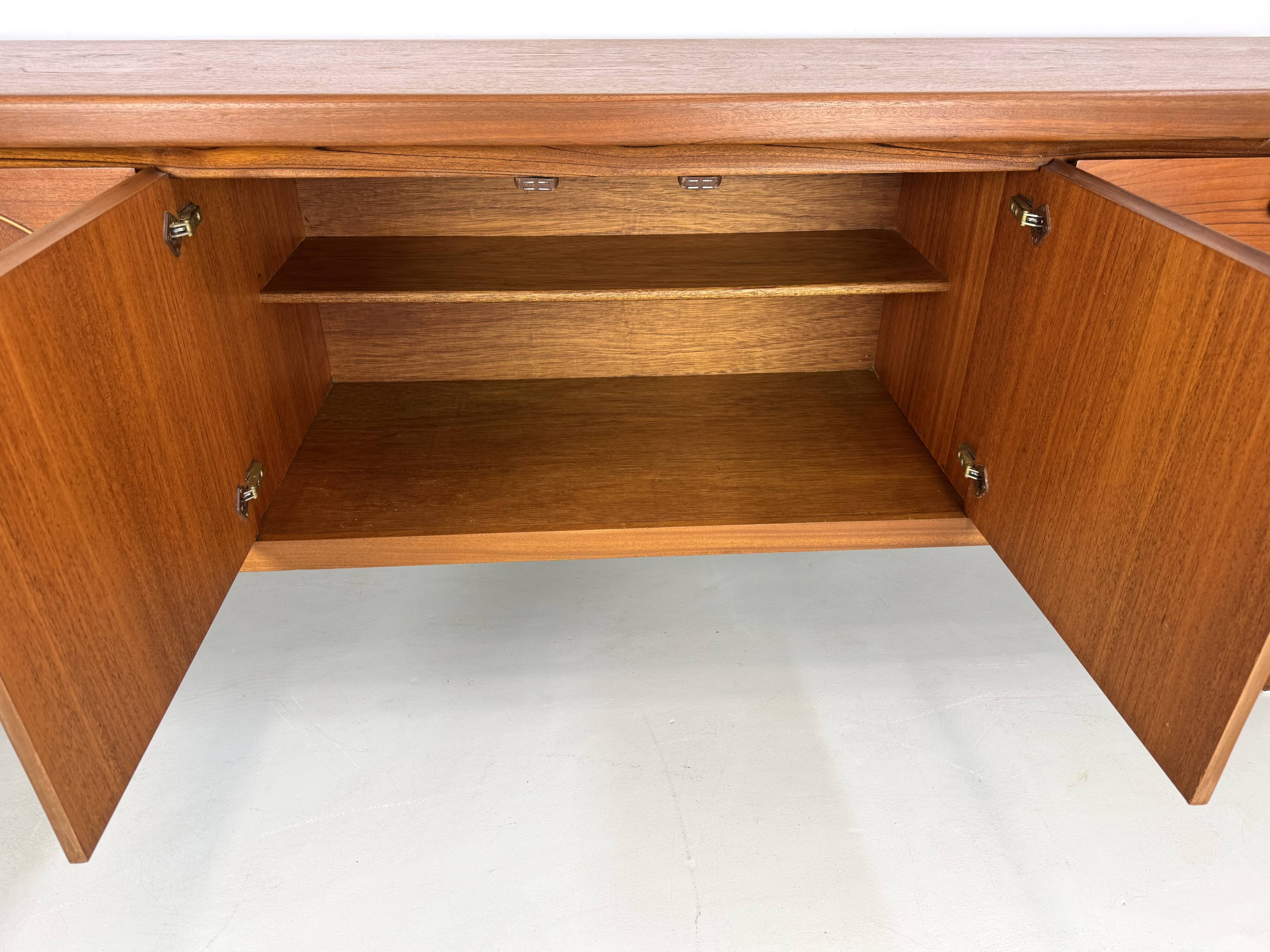 Unique vintage teak sideboard from the 1960s, produced by Nathan, model "Ci