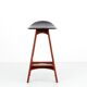 Scandinavian bar stool in OD61 style rosewood. H 62 cm.